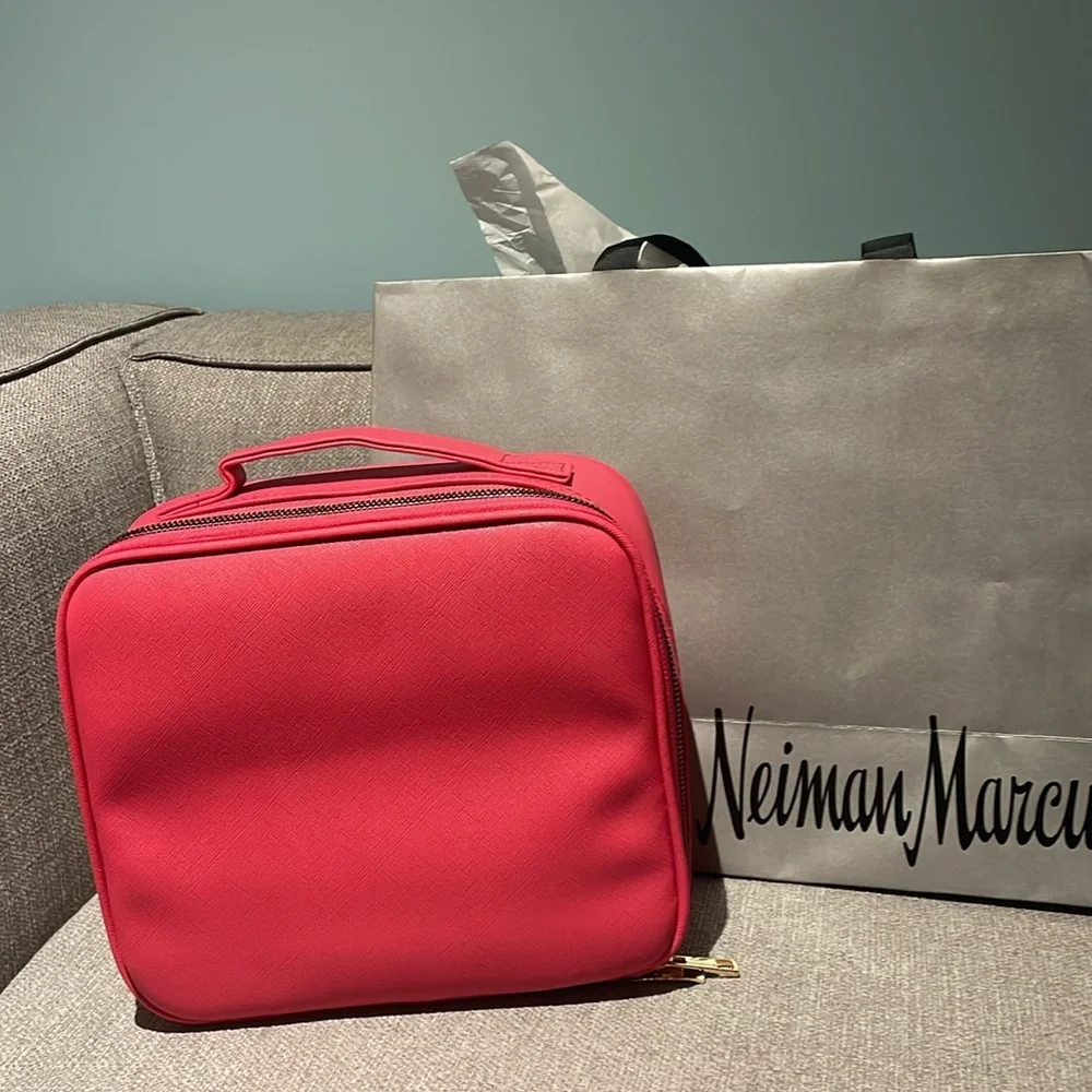 NWOT pink cosmetic case from Neiman Marcus